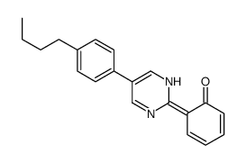 6-[5-(4-butylphenyl)-1H-pyrimidin-2-ylidene]cyclohexa-2,4-dien-1-one Structure