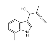 2-methyl-1-(7-methyl-1H-indol-3-yl)buta-2,3-dien-1-ol Structure