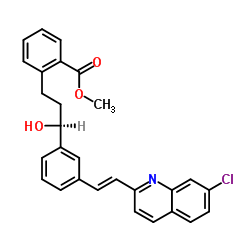 methyl 2-[(3R)-3-[3-[(E)-2-(7-chloroquinolin-2-yl)ethenyl]phenyl]-3-hydroxypropyl]benzoate structure