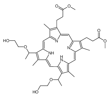 2,4-di-(2-hydroxyethoxy)ethyl-deuteroporphyrin IX结构式