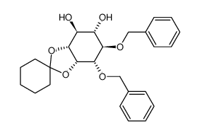 1,6-di-O-benzyl-2,3-O-cyclohexylidene-sn-myo-inositol结构式