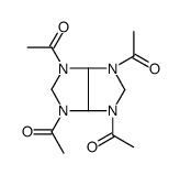 1-(3,4,6-triacetyl-2,3a,5,6a-tetrahydroimidazo[4,5-d]imidazol-1-yl)ethanone结构式