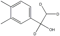 1-(3,4-Dimethylphenyl)ethanol-d3结构式