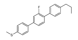 2-fluoro-4-(4-methylsulfanylphenyl)-1-(4-propylphenyl)benzene结构式