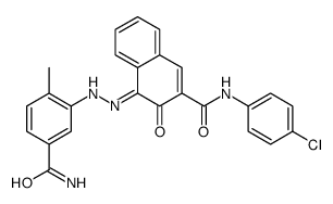 4-[(5-carbamoyl-o-tolyl)azo]-4'-chloro-3-hydroxynaphth-2-anilide Structure