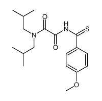 N-(4-methoxybenzenecarbothioyl)-N',N'-bis(2-methylpropyl)oxamide结构式