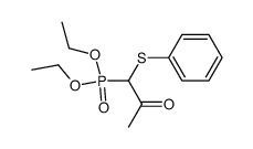 diethyl 1-phenylthio-2-oxopropylphosphonate结构式