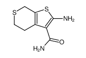 2-Amino-4,7-dihydro-5H-thieno(2,3-c)thiopyran-3-carboxamide Structure