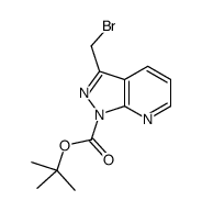 3-(溴甲基)-1H-吡唑并[3,4-b]吡啶-1-羧酸叔丁酯结构式