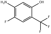 5-amino-4-fluoro-2-(trifluoromethyl)phenol Structure