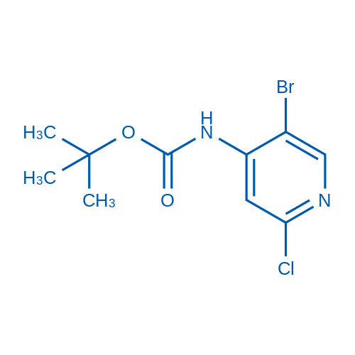 tert-Butyl (5-bromo-2-chloropyridin-4-yl)carbamate structure