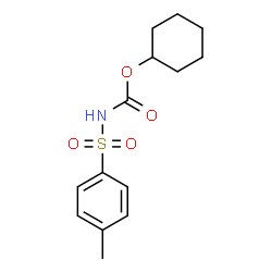 N-Tosylcarbamic acid cyclohexyl ester结构式