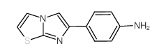 4-咪唑并[2,1-b][1,3]噻唑-6-苯胺结构式