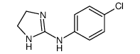 N-(4-chlorophenyl)-4,5-dihydro-1H-imidazol-2-amine结构式