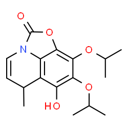 2H,6H-Oxazolo[5,4,3-ij]quinolin-2-one,7-hydroxy-6-methyl-8,9-bis(1-methylethoxy)- Structure
