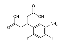 3-(5-amino-2,4-diiodophenyl)pentanedioic acid Structure