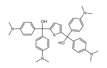 [5-[bis[4-(dimethylamino)phenyl]-hydroxymethyl]thiophen-2-yl]-bis[4-(dimethylamino)phenyl]methanol Structure