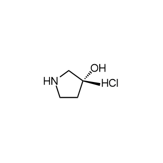 (3R)-3-Methylpyrrolidin-3-olhydrochloride Structure