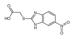 2-[(6-nitro-1H-benzimidazol-2-yl)sulfanyl]acetic acid Structure