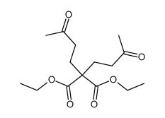bis-(3-oxo-butyl)-malonic acid diethyl ester结构式