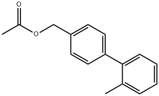 [1,1'-Biphenyl]-4-methanol, 2'-methyl-, 4-acetate结构式