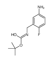 TERT-BUTYL 5-AMINO-2-FLUOROBENZYLCARBAMATE Structure