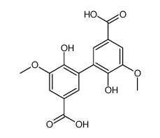 3-(5-carboxy-2-hydroxy-3-methoxy-phenyl)-4-hydroxy-5-methoxy-benzoic a cid结构式