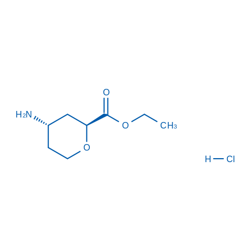 rel-(2S,4S)-Ethyl 4-aminotetrahydro-2H-pyran-2-carboxylate hydrochloride picture