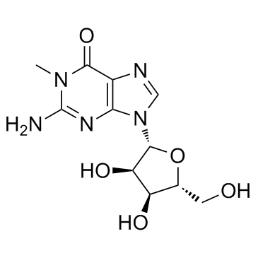 1-methylguanosine structure