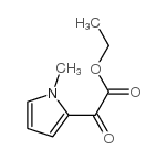 1-甲基吡咯-2-氧代乙酸乙酯结构式