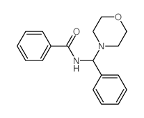 N-(morpholin-4-yl-phenyl-methyl)benzamide结构式