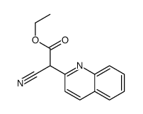 ethyl 2-cyano-2-quinolin-2-ylacetate Structure
