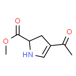 1H-Pyrrole-2-carboxylic acid, 4-acetyl-2,3-dihydro-, methyl ester (9CI)结构式