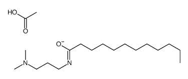 N-[3-(dimethylamino)propyl]dodecanamide monoacetate structure