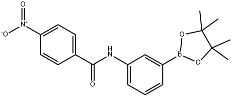 4-nitro-N-(3-(4,4,5,5-tetramethyl-1,3,2-dioxaborolan-2-yl)phenyl)benzamide Structure