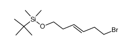 (E)-1-Bromo-6-tert-butyldimethylsilyloxyhex-3-ene Structure