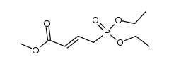 4-(Diethoxyphosphinyl)-2-butenoic acid methyl ester Structure