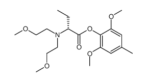 (R)-2-[N,N-Bis(2-methoxyethyl)amino]butyric acid 2',6'-dimethoxy-4'-methylphenyl ester Structure