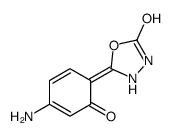 (5E)-5-(4-amino-6-oxocyclohexa-2,4-dien-1-ylidene)-1,3,4-oxadiazolidin-2-one Structure