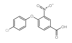 4-(4-chlorophenoxy)-3-nitrobenzoic acid Structure