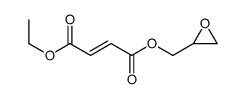 Fumaric acid 1-ethyl 4-[(oxiran-2-yl)methyl] ester Structure