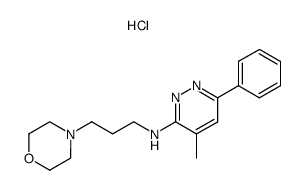 (4-Methyl-6-phenyl-pyridazin-3-yl)-(3-morpholin-4-yl-propyl)-amine; hydrochloride结构式