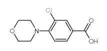 3-Chloro-4-morpholinobenzoic Acid Structure