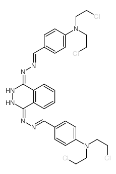 Benzaldehyde,p-[bis(2-chloroethyl)amino]-, 1,4-phthalazinediyldihydrazone (8CI) structure