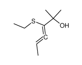 3-ethylsulfanyl-2-methyl-hexa-3,4-dien-2-ol Structure