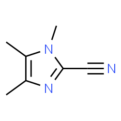 1H-Imidazole-2-carbonitrile,1,4,5-trimethyl-(9CI) structure