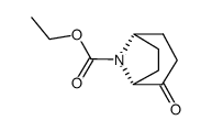 (1R,5S)-8-ethoxycarbonyl-8-azabicyclo[3.2.1]octan-2-one结构式