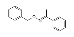 ethanone-1-phenyl-O-(phenylmethyl)oxime Structure