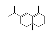 [R,(+)]-2,3,4,4a,5,6-Hexahydro-1,4a-dimethyl-7-(1-methylethyl)naphthalene结构式