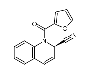 (R)-N-(2-furoyl)-2-cyano-1,2-dihydroquinoline结构式